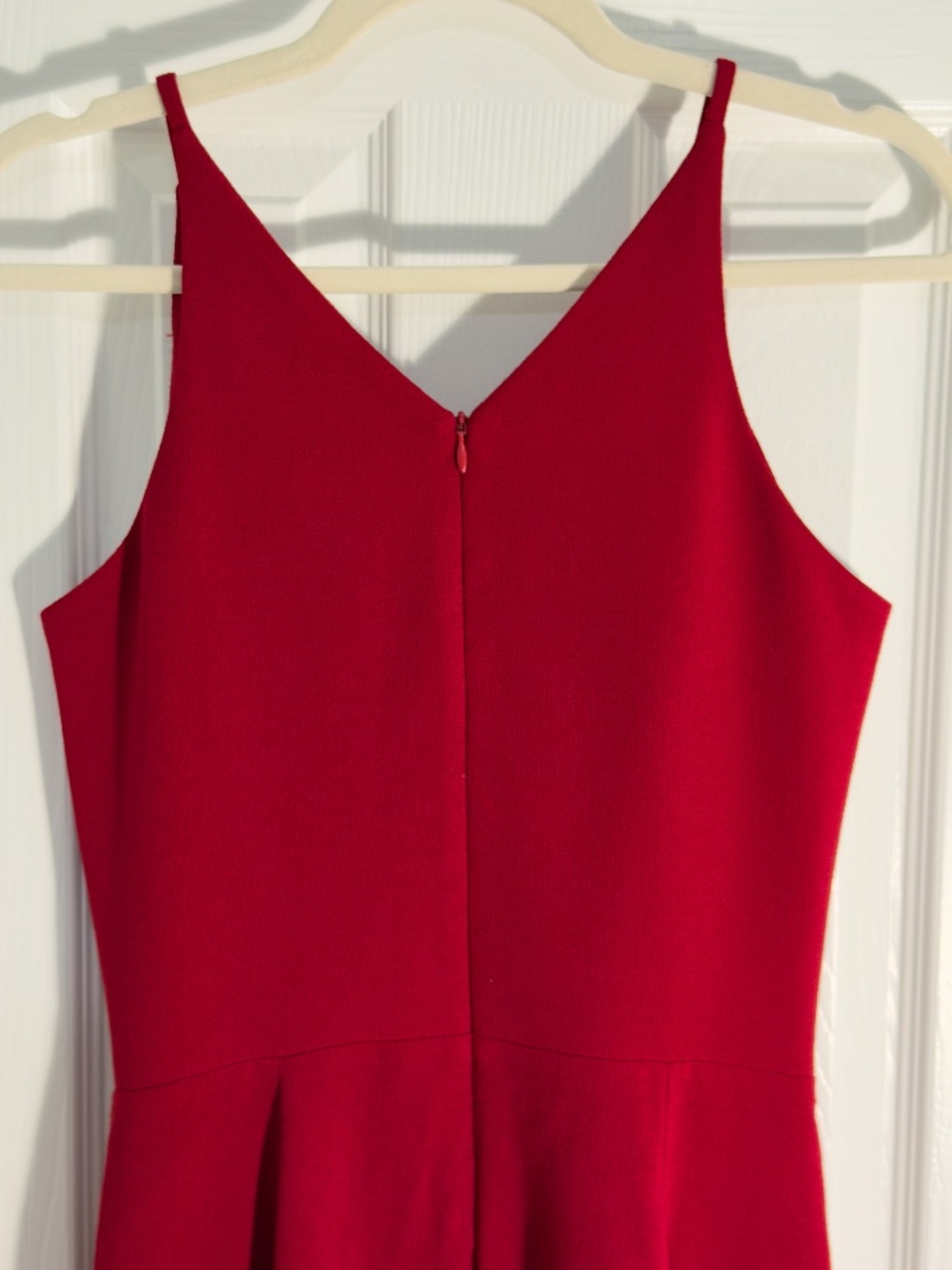 Dress The Population, Bridal, Iris Slit Crepe Gown, Red - Picture 6 of 7